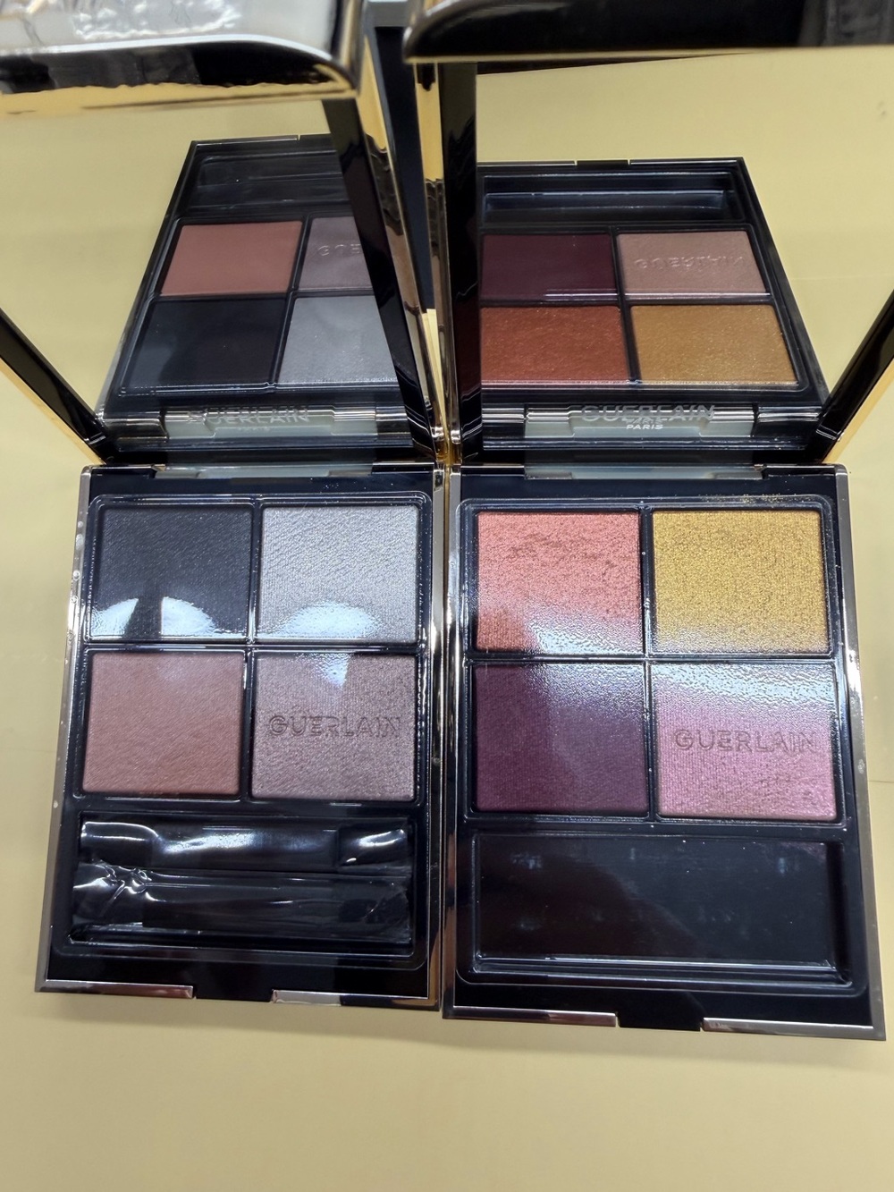 GUERLAIN 4-Color Eyeshadow Palette — Rose, Burgundy, Gold, Copper
